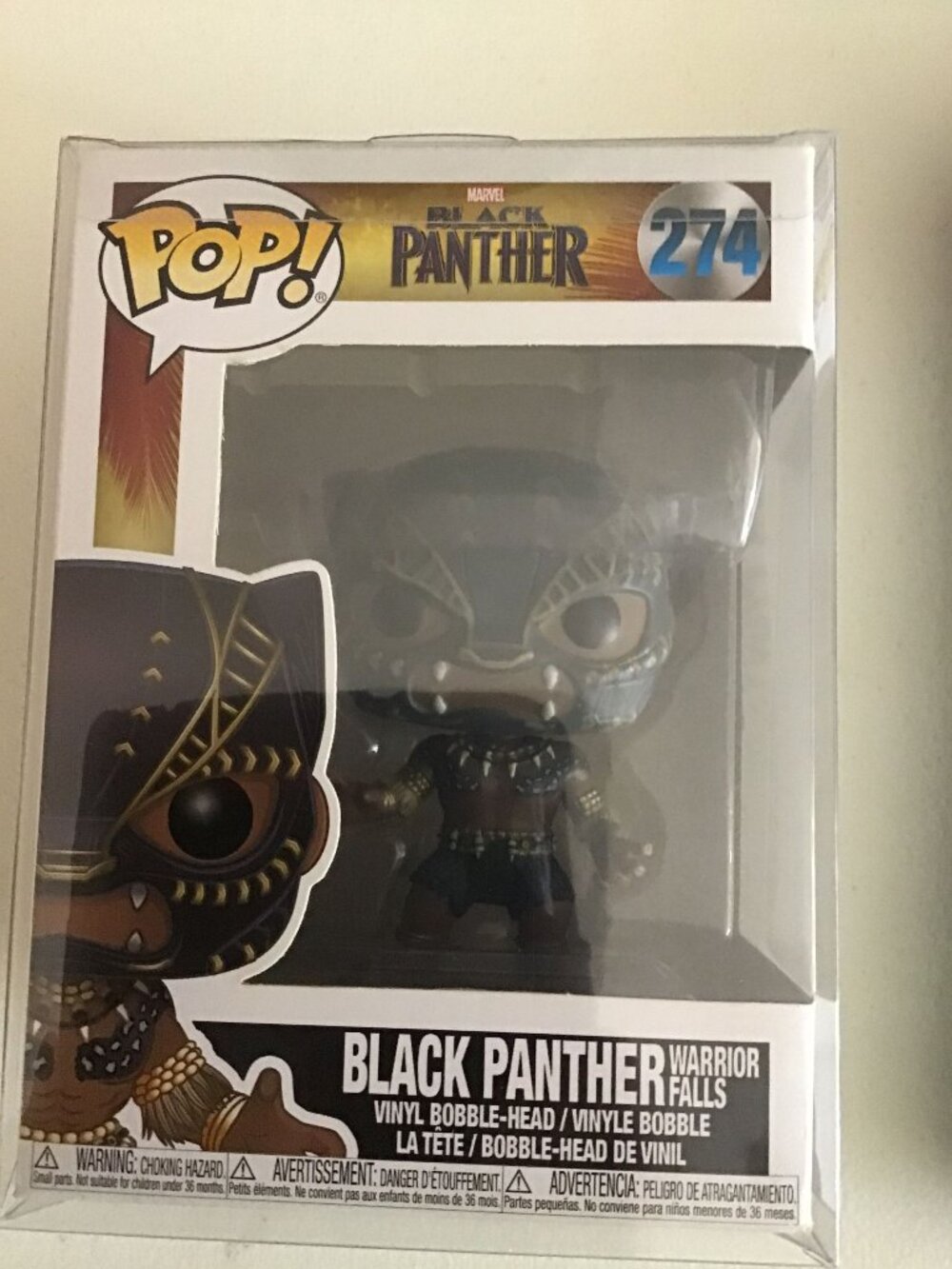 Funko Pop Marvel Black Panther Waterfall #274 Vinyl Figure Wakanda w/ Protector